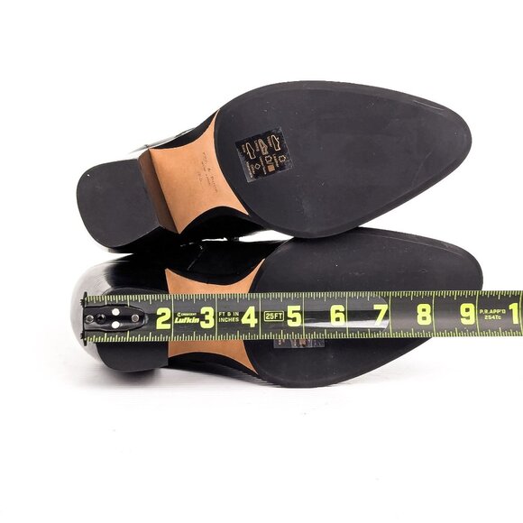 Rag&bone Women Mustang Black Leather Heel Western Ankle boots sz 8US EUR38.5 - Picture 5 of 7